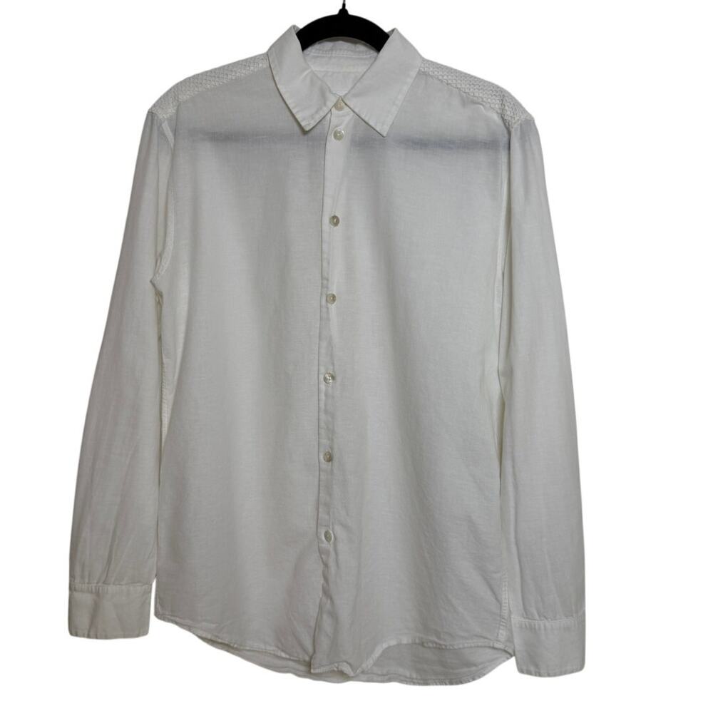 La Perla Cotton White Button-Down Shirt